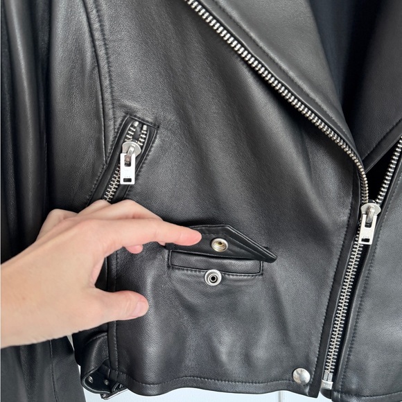 IRO Ashville Black Leather Jacket - Picture 9 of 10